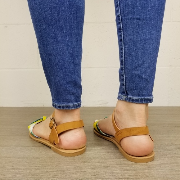 1950's Vintage Style Flat Sandals - G - Picture 5 of 5